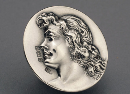 Art Nouveau Silver Button Set (6)